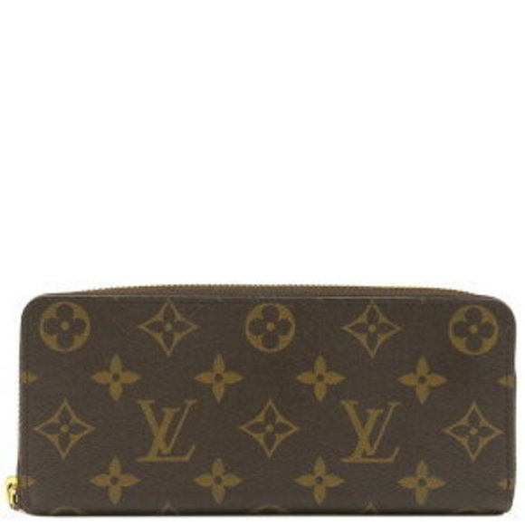 LOUIS VUITTON Long Wallet Portefeuille Clemence Rose Brown - Picture 1 of 14